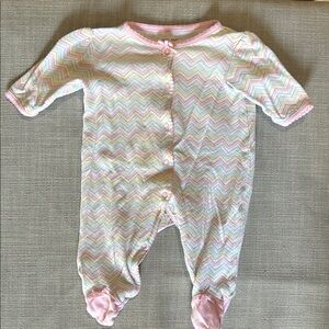 Little Me Multicolor Chevron Kids Footie